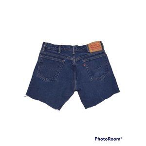 Vintage Levis 517 Sz 31 Cut-Off Blue Jean Shorts Red Tab Denim